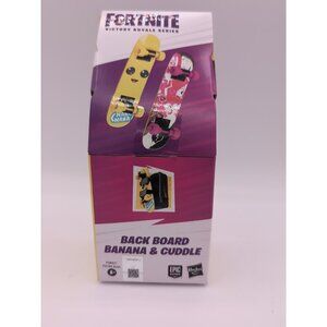 Hasbro Fortnite "Back Board Banana & Cuddle" skateboards and backpack
